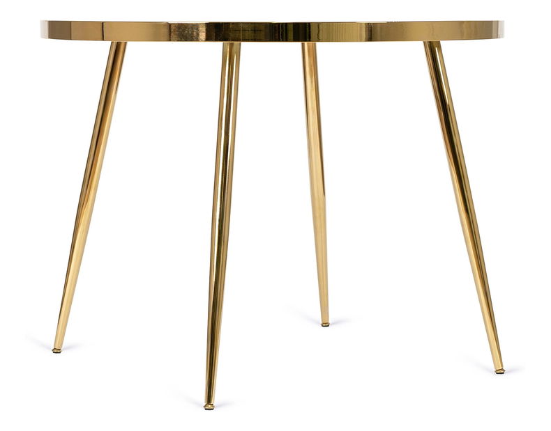 Jedálenský stôl Tripulacion (mramor biely + zlatá) (pre 4 osoby)