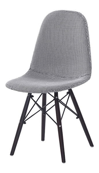 Jedálenská stolička Ampera (čierna + biela)