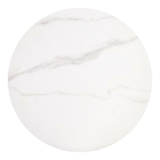 Set 2 ks. konferenčných stolíkov Mercu 3 (biely mramor + zlatá)