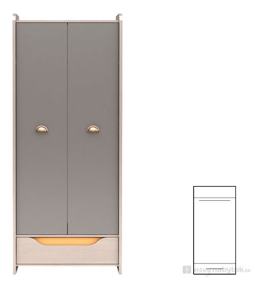 Dulap de hain Rupi SZF2D1S