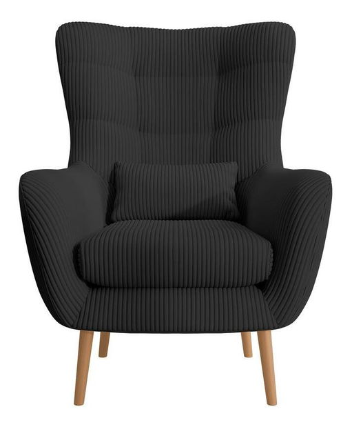 Kreslo Veneza 2 (čierna + buk)