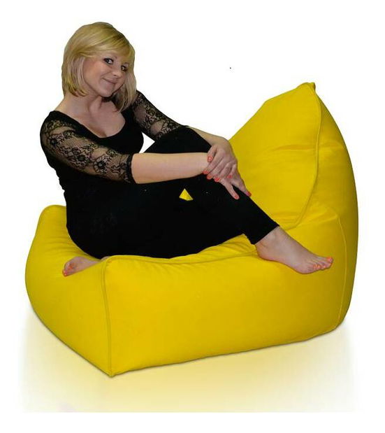 Fotoliu puf Glory XXL (Galben)