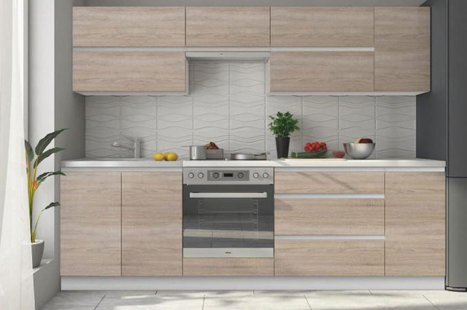 Kuhinja Lilouse 40 (hrast sonoma + bijela)