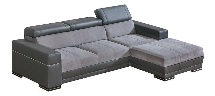 Kutna garnitura Pyrus 2 (siva + crna) (D) 