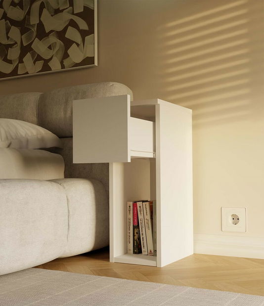 Noptieră Gustaban 1 (alb)