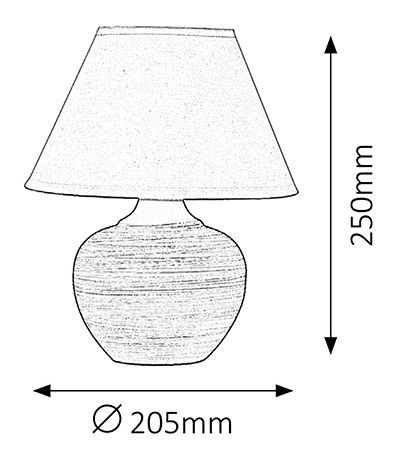 Lampă de masă Molly 4391 (bej + alb)