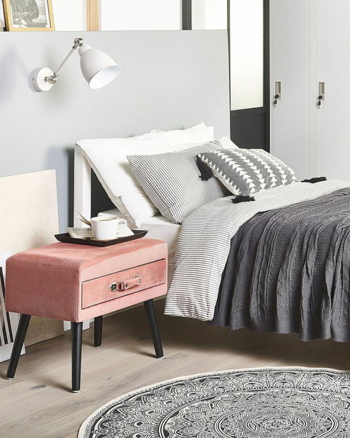 Noćni stolić EUTA (ružičasta)