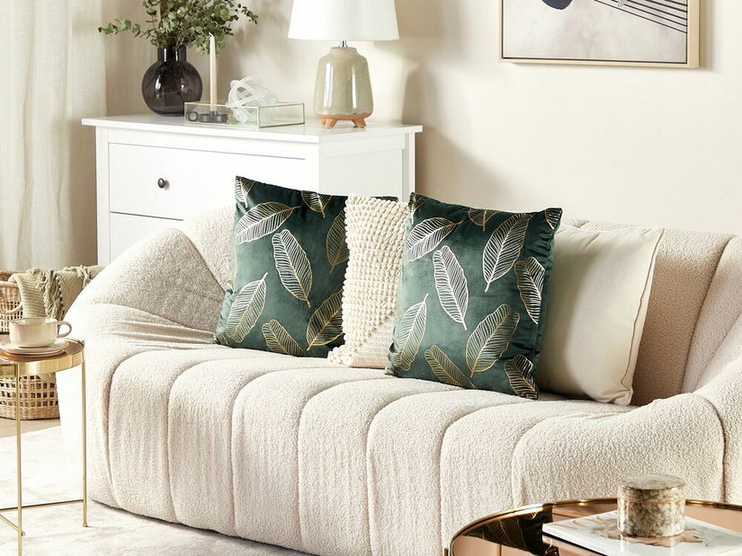 Set 2 buc. perne 45 x 45 cm FREDO (poliester) (verde)