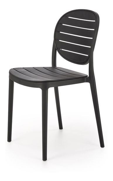 Scaun de grădină Karter (negru)