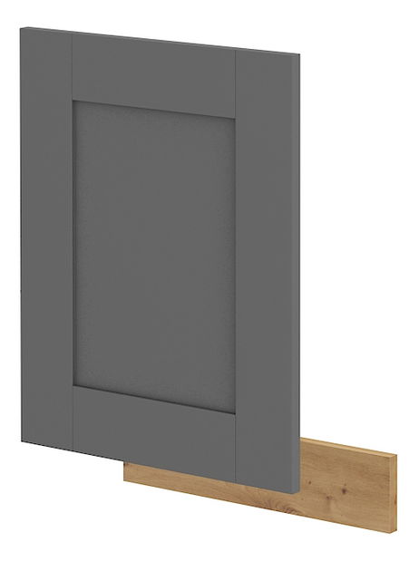Ușă pentru mașina de spălat vase încorporată Lucid ZM 446 x 570 (Stejar artisan + dustgrey)