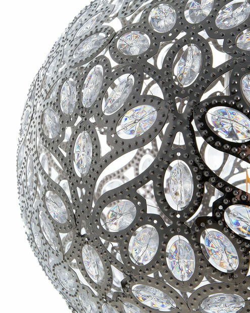 Závesná lampa Volos (strieborná)