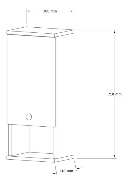 Dulap baie Elisa 2 (alb)
