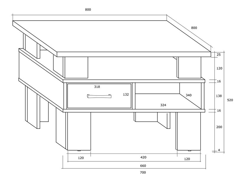 Măsuță de cafea Genie 2