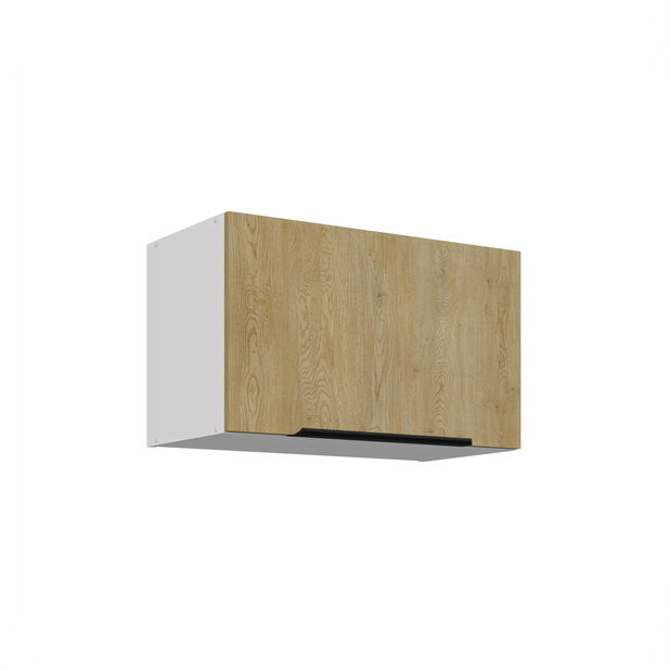 Dulap superior de bucătărie Carminia 60 GU-36 1F (stejar cremona + alb)