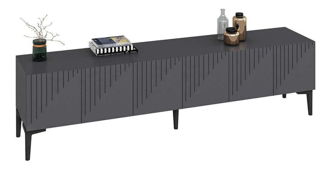 TV stolík/skrinka Kebati 3 (antracit) 