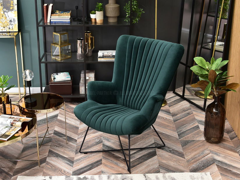 Fotoliu relax Nuttshell (verde + negru)