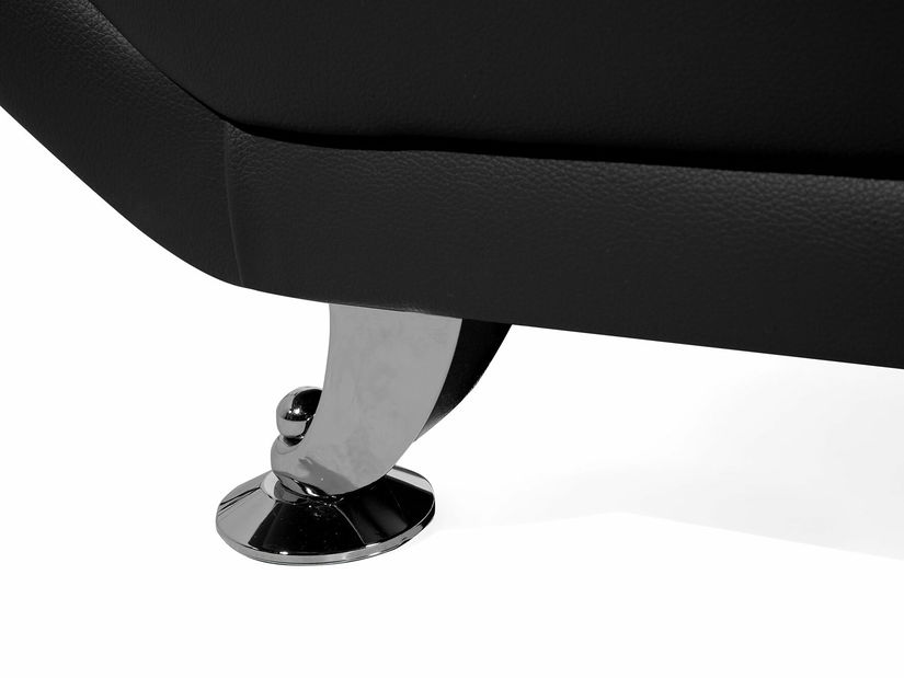 Canapea 3 locuri Leyton (negru) 