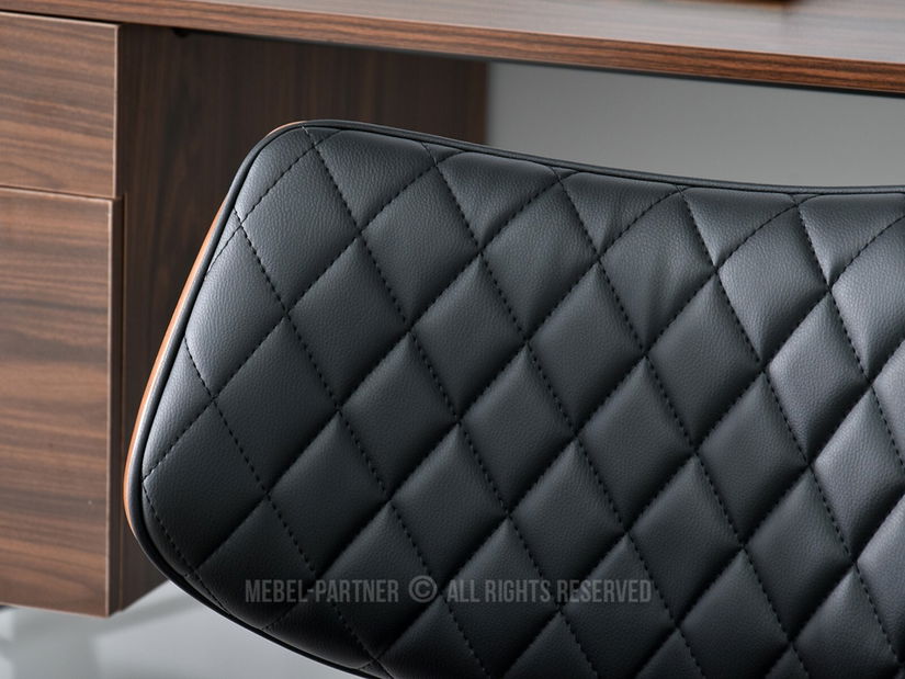 Scaun Brunko (nuc negru + crom)