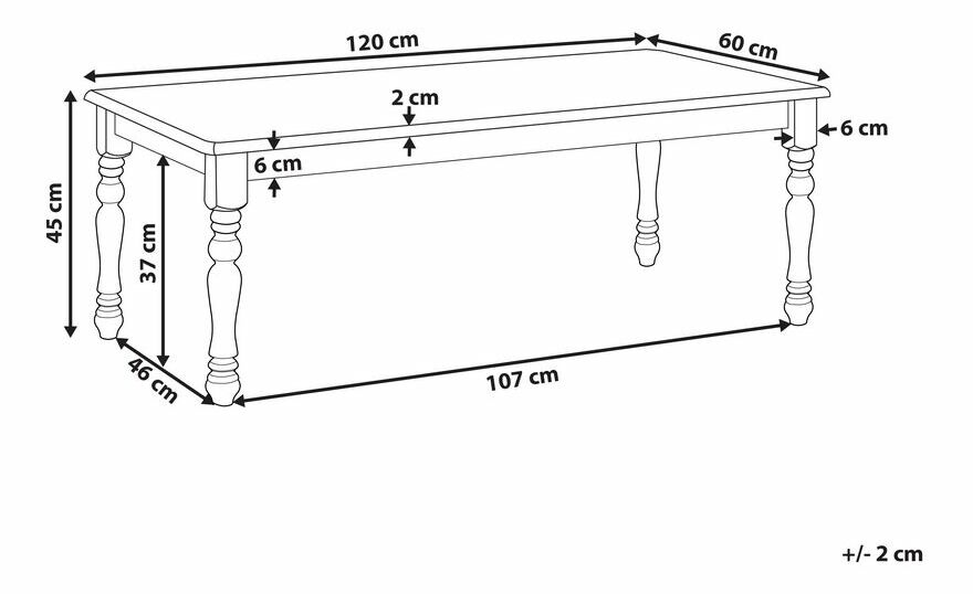 Dohányzóasztal Nesie (ezüst)