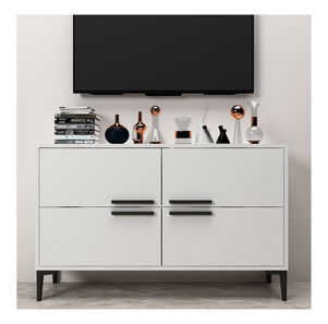 Masă TV/Dulap Kipobu (alb) 