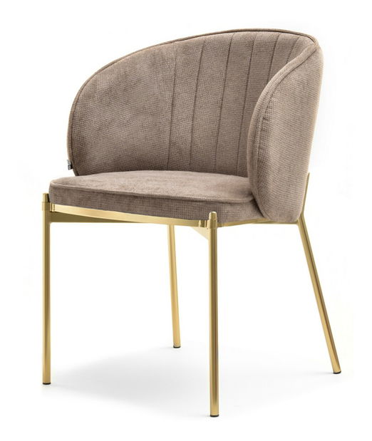 Stolička Felix (béžová + zlatá)