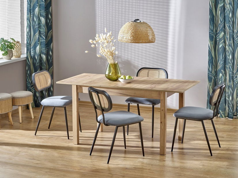 Blagovaonski stol na razvlačenje 118-158 cm118-158 cm Mauric (hrast craft) (za 4 do 6 osoba)