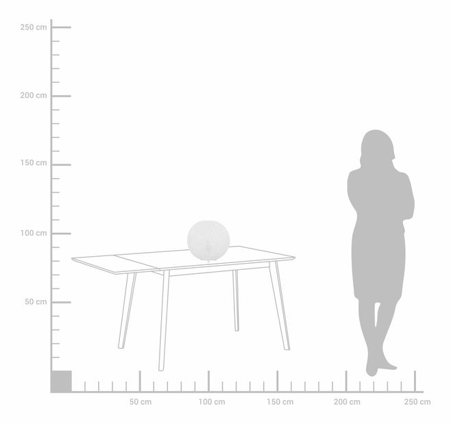 Asztali lámpa Fania (fehér)