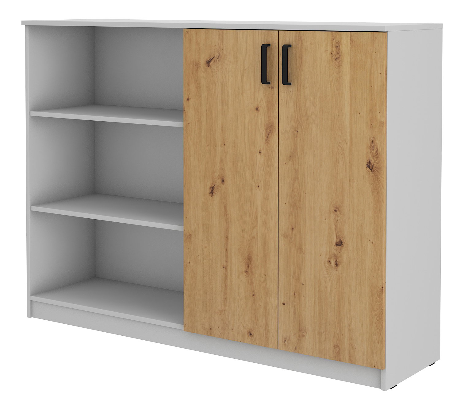 Regal Mantela 8302F (svijetlo siva + hrast artisan)