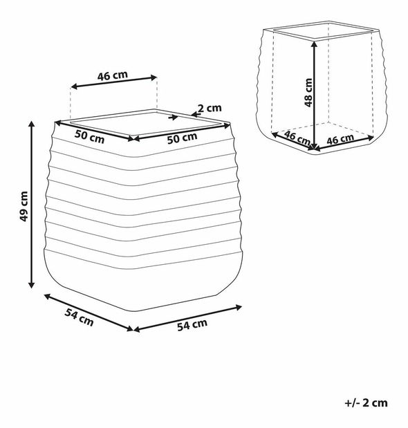 Ghiveci flori Parik (alb)