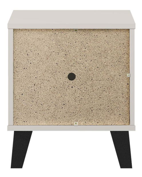 Nočný stolík Brisas (kašmír + čierna) 