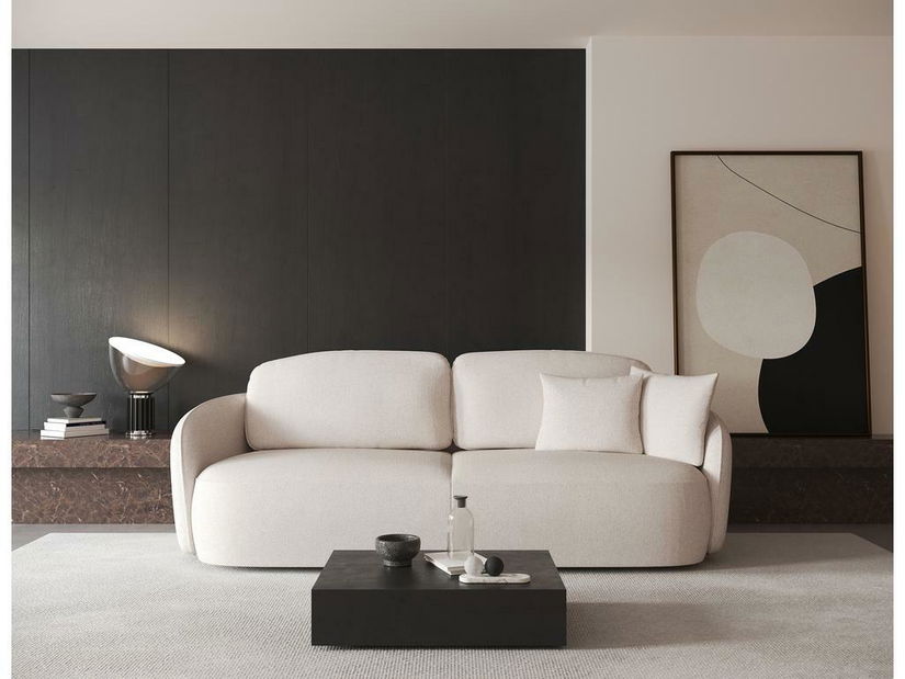 Canapea trei locuri Sheila (crem + negru)