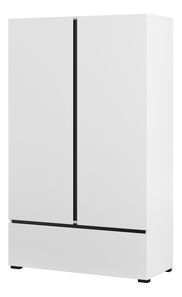 Policová skriňa Crossroad S38 (biela + čierna)