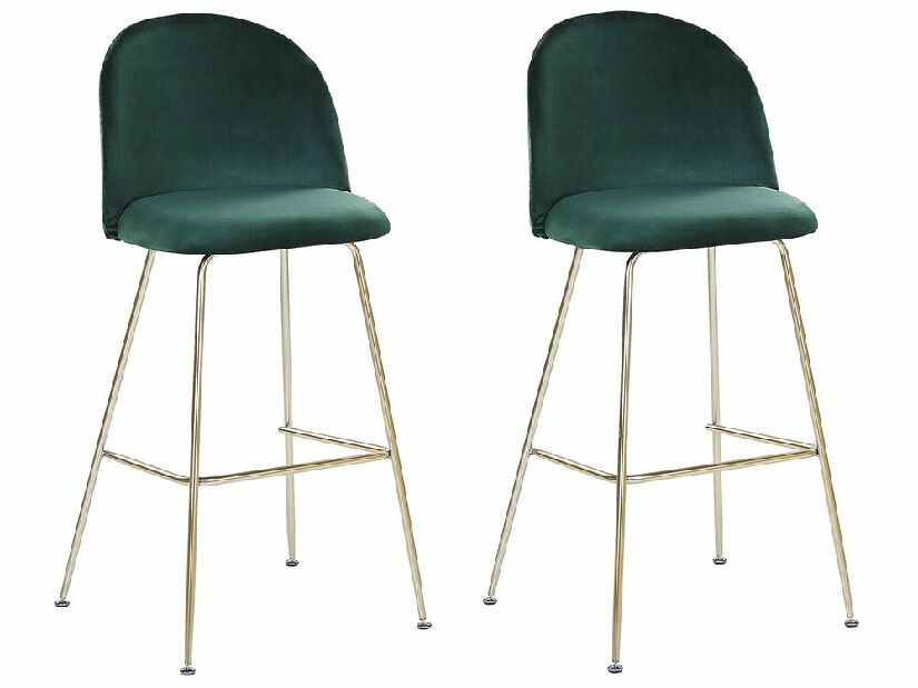 Set 2 kom. barskih stolica- ARCAL (zelena)