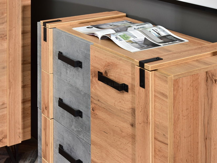 Set za dnevni boravak Subrayado 01 (hrast + crna)