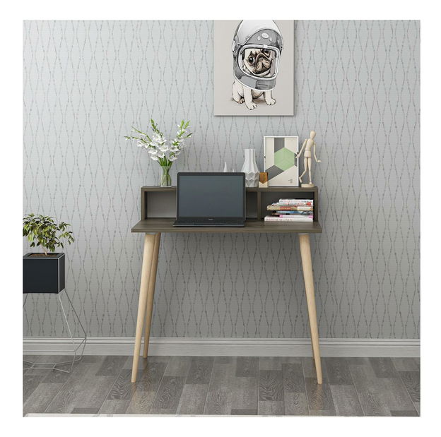 Masă PC Ronasotta 3 (Nuc + Lemn)