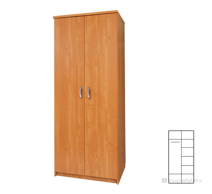 Šatníková skriňa Shan 80/B