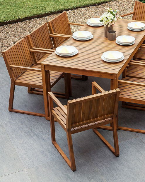 Záhradná stolička Sasan (svetlohnedá)