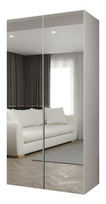 Ruhásszekrény 100 cm Alice 3 (fehér + kasmír)