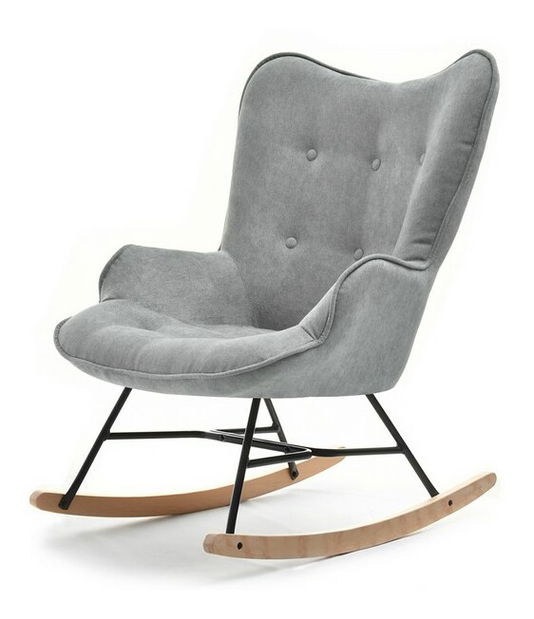 Kreslo Sibyla (sivá + čierna)