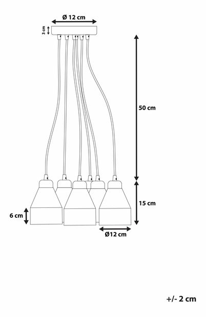 Lampă cu pandantiv Colim (alb)