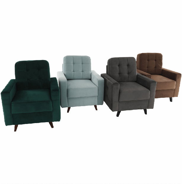 Relaxačné kreslo Merina (hnedá + wenge)