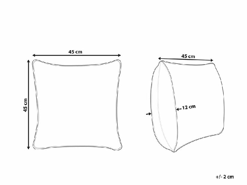Ukrasni jastuk 45 x 45 cm Sebby (bež)
