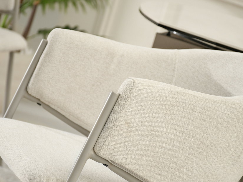 Scaun sufragerie Conquisto (crem + gri)