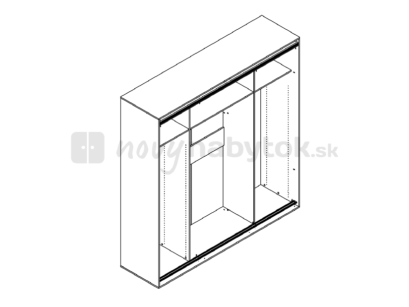 Dulap de haine F19 SZF2D/230