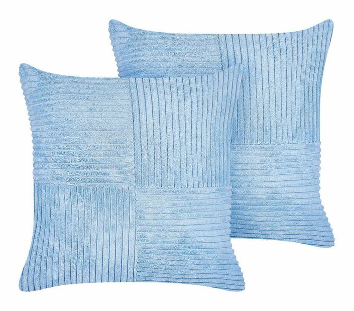 Set 2 buc perne decorative 43 x 43 cm Milie (albastru)