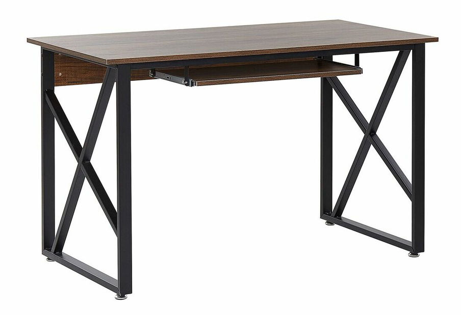 Számítógépasztal DERRY (sötét fa)