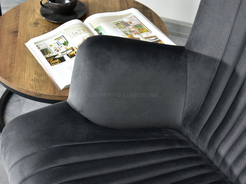 Fotoliu relax Nuttshell (grafit + negru)