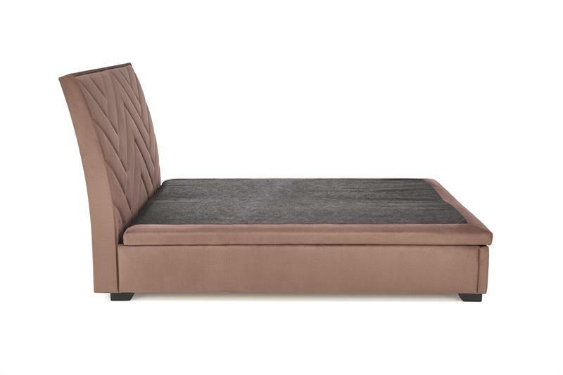 Manželská posteľ 160 cm Continentalis 1 (s úložným priestorom) (bez matraca) (béžová)