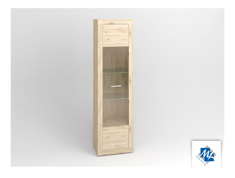 Vitrína Modern 04 dub San Remo
