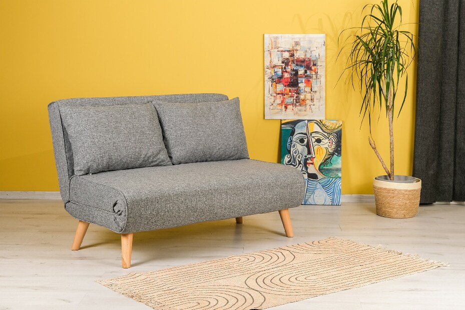 Kanapé futon Fillie (sötétszürke)